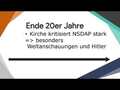 Kirche im Nationalsozialismus, ein Zeitstrahl 