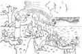 Ausmalbild - Göttliche Gerechtigkeit und Bergpredigt