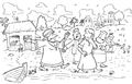 Ausmalbild - Heilungswunder bei der heidnischen Frau