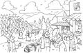 Ausmalbild - Schuld und Gemeinschaft