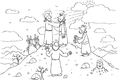 Ausmalbild - Das ist mein geliebter Sohn