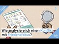 Wie analysiere ich einen Konflikt mit Friedensfokus?