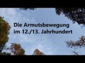 Die Armutsbewegung im 12./13. Jh.