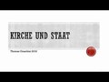 Staat und Kirche im heutigen Deutschland