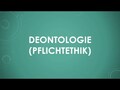 Deontologie (Pflichtethik)