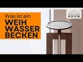 Das Weihwasserbecken – Erinnerung an die Taufe 