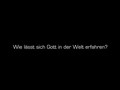 Wie lässt sich Gott in der Welt erfahren? (Katherine Dormandy)