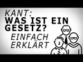 Kant: Was ist ein Gesetz im Sinne Kants?