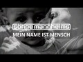 Mein Name ist Mensch
