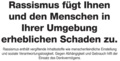 Null Toleranz für Rassismus