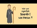 Benedikt von Nursia kurz erklärt. Heiligenportraits.